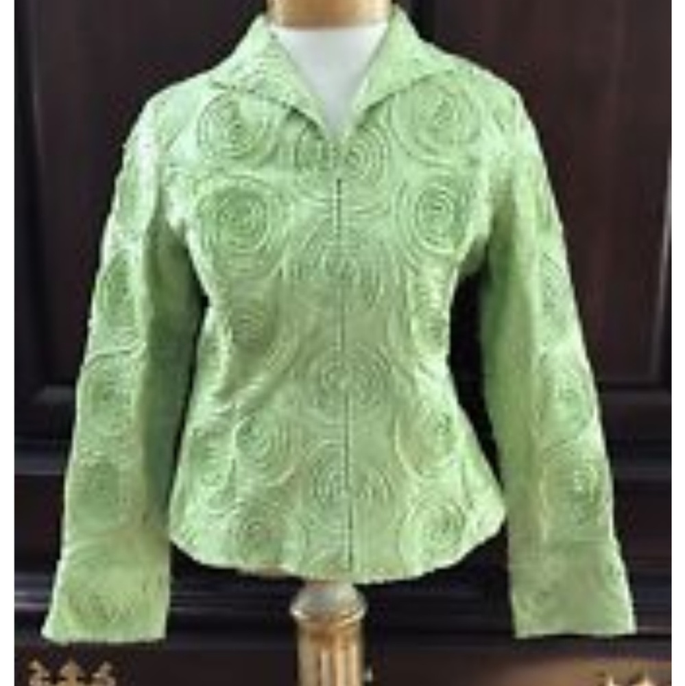Samuel Dong lime green blazer
